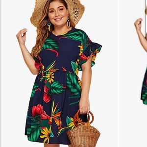 Hawaiian style dress 1X